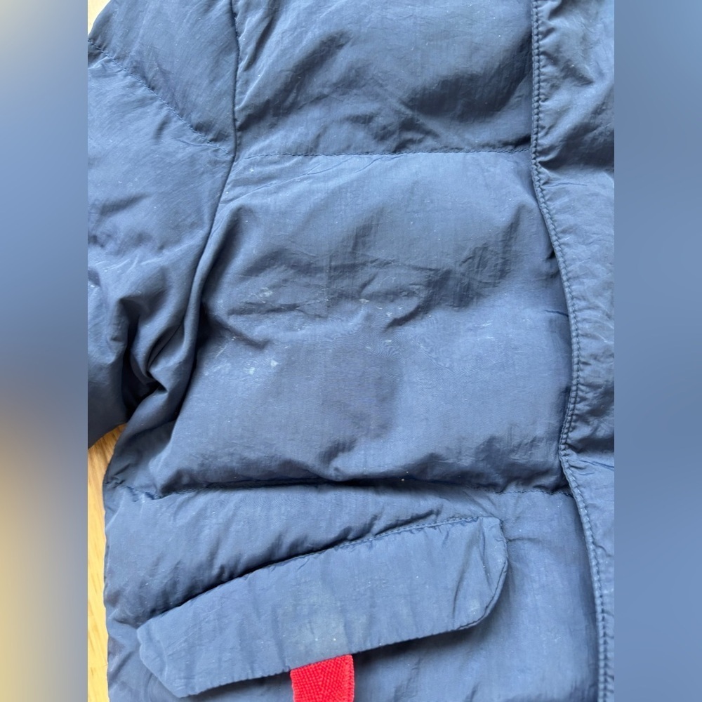 Lacoste crocodile embroidery hooded taffeta jacket 4t - Picture 5 of 6